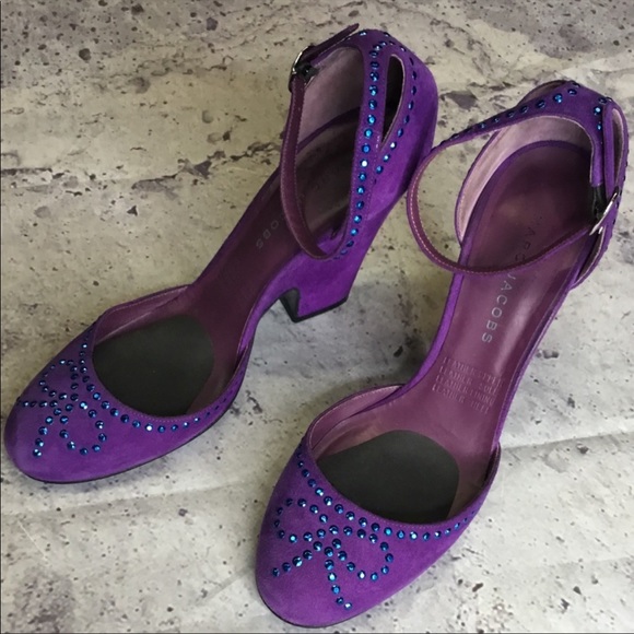 Marc Jacobs  violet RARE blue rhinestones … - Picture 3 of 5